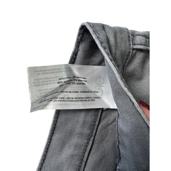 BASS OUTDOOR Women's High-Rise Canvas Cargo Pants FORGED IRON NWT SIZE  10 - Picture 6 of 10